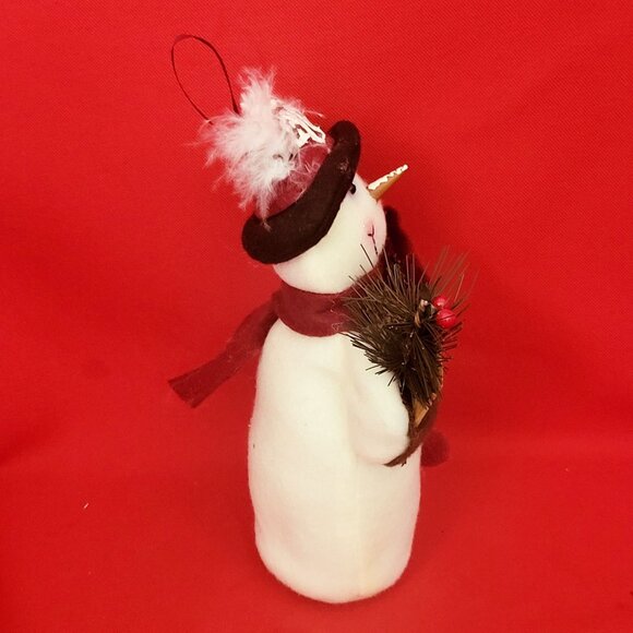 ATM Snowman Plush Ornament Christmas Decor - Picture 5 of 11